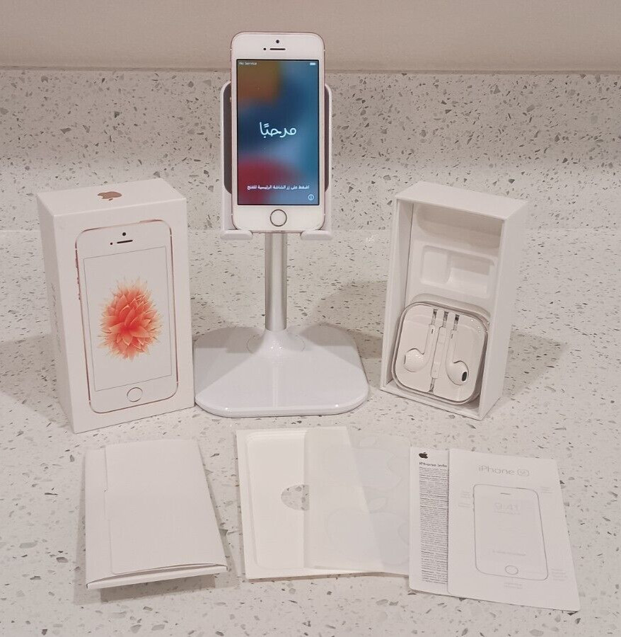 Apple iPhone SE 1st Gen 128GB Rose Gold Pink Fully Unlocked – Used