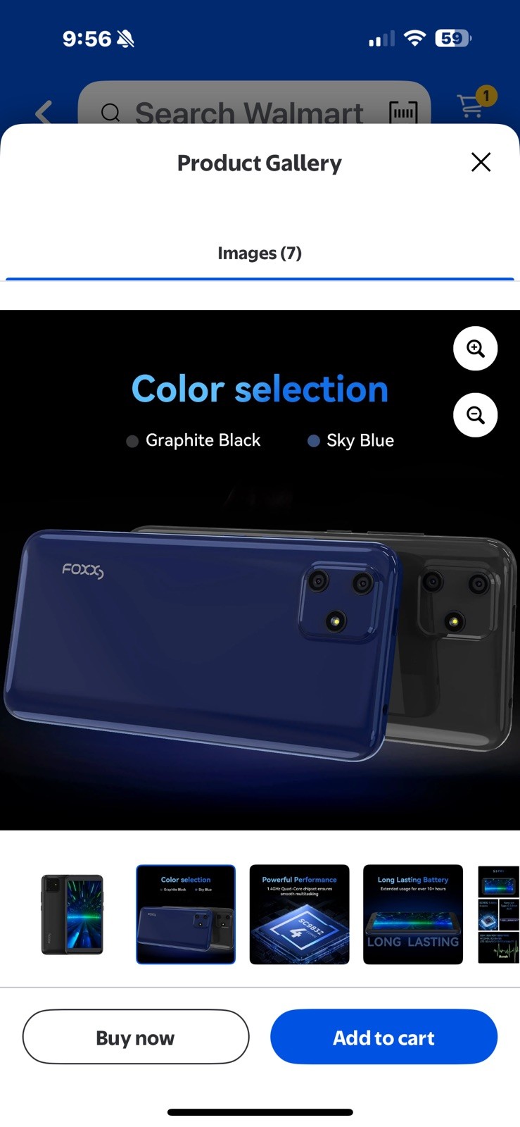 FOXXD Unlock A56 Smartphone: 5.5-inch Screen 2GB RAM + 16GB Storage 2MP Camera