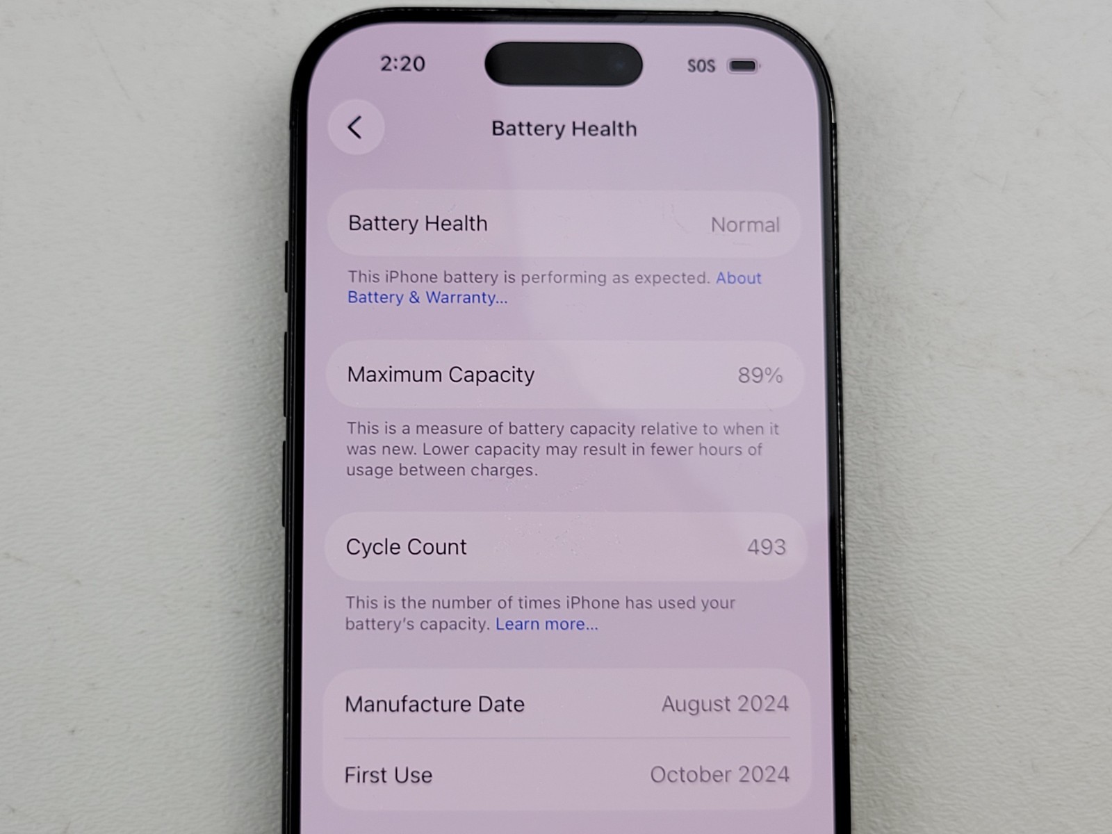 Apple iPhone 16 Pro (A3083) 128GB (Spectrum) – POOR CONDITION – Clean IMEI