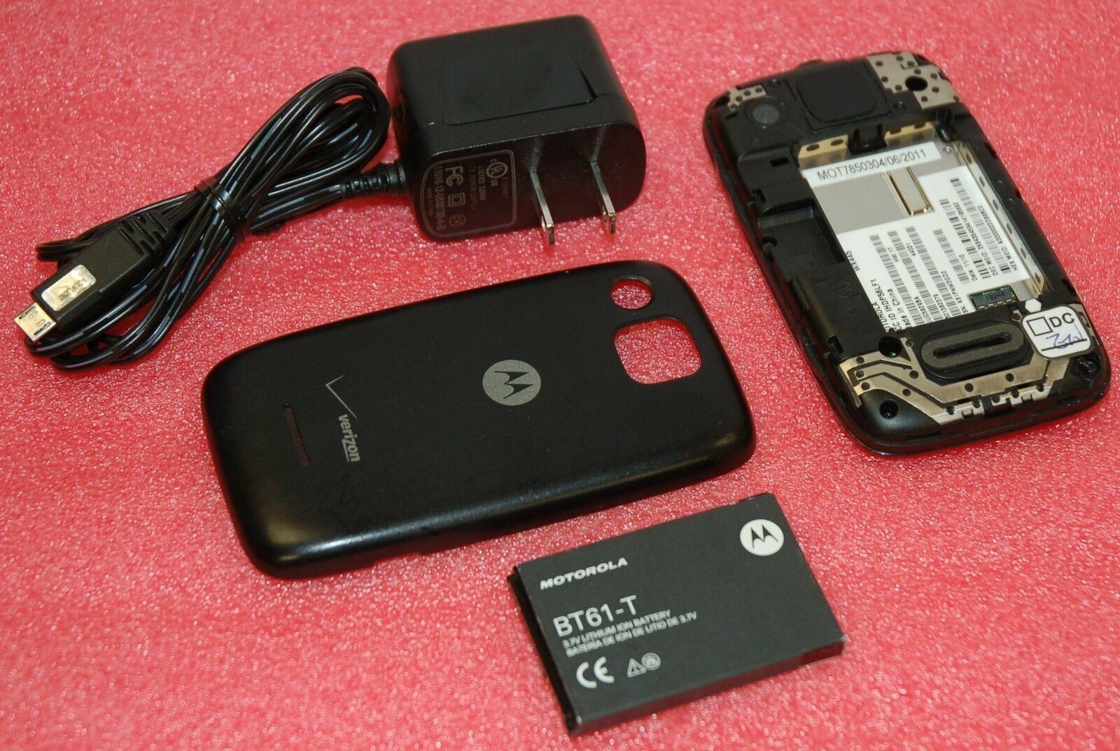 Motorola WX445 Citrus Android Cell Phone Verizon BLACK bluetooth WiFi 3G Grade C