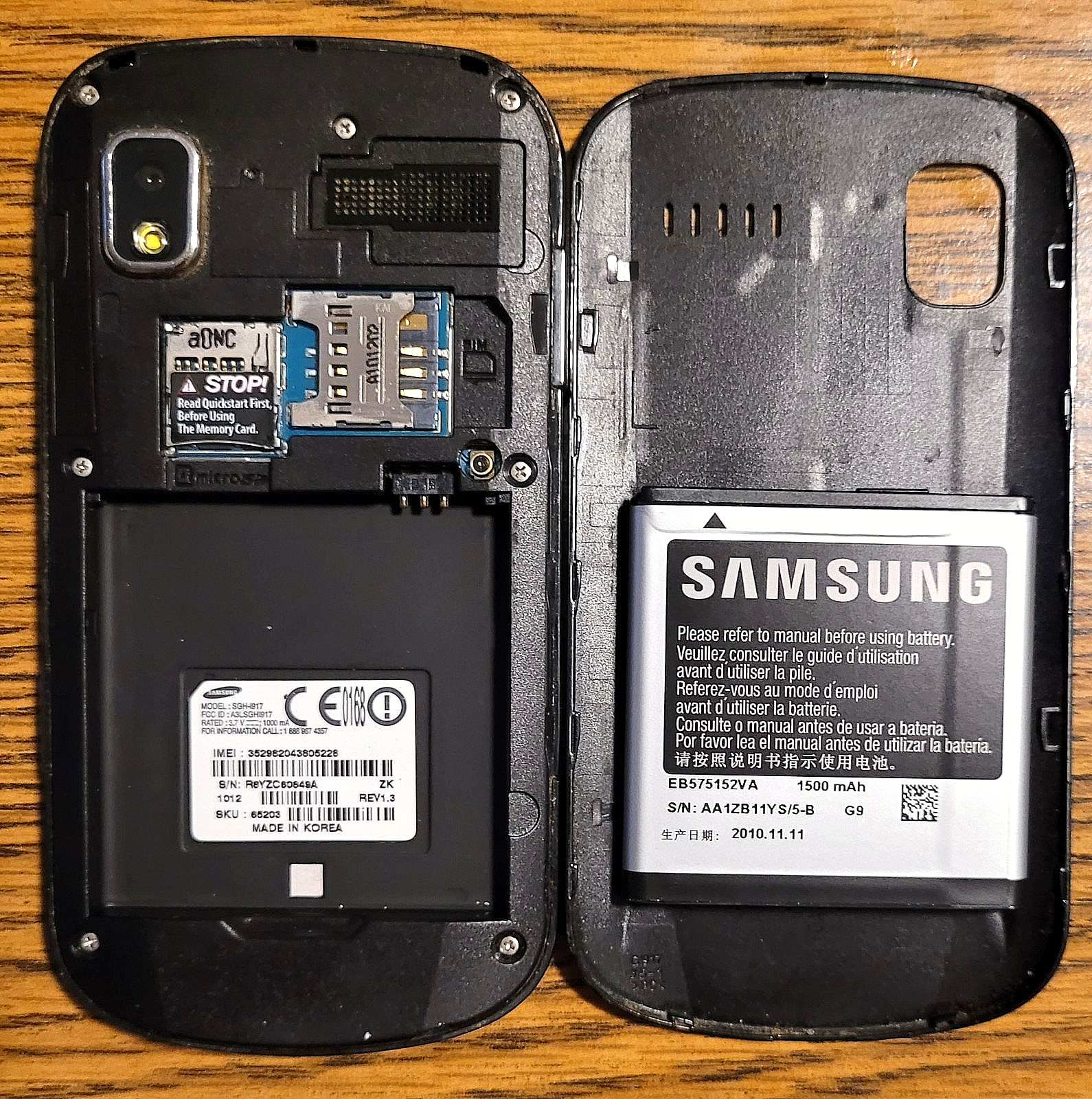 Samsung Focus SGH-i917 – Gray ( AT&T / Unlocked ) Very Rare Windows Smartphone