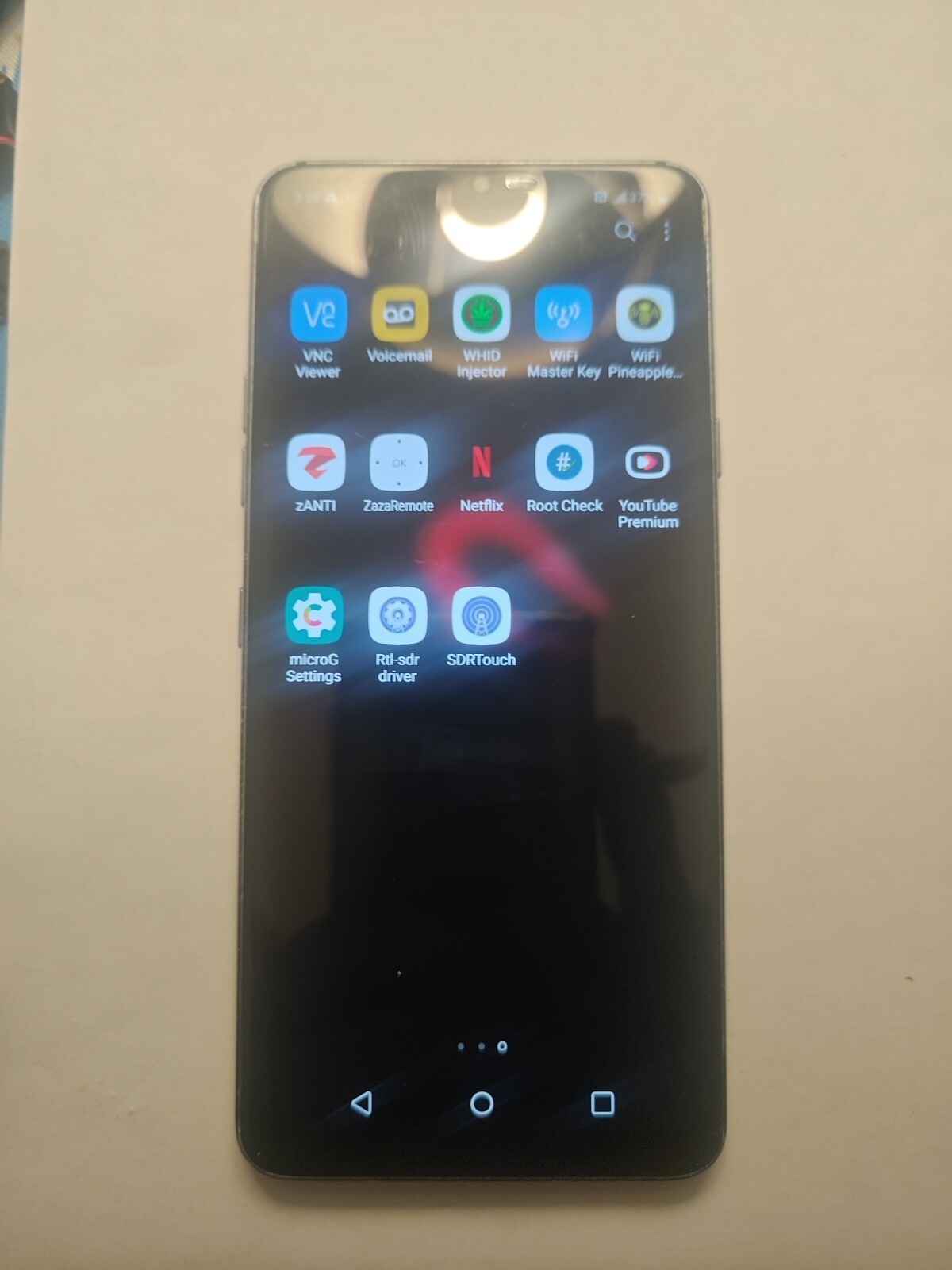 Rooted LG G7 ThinQ Nethunter Pentest Tool Internal Monitor Mode