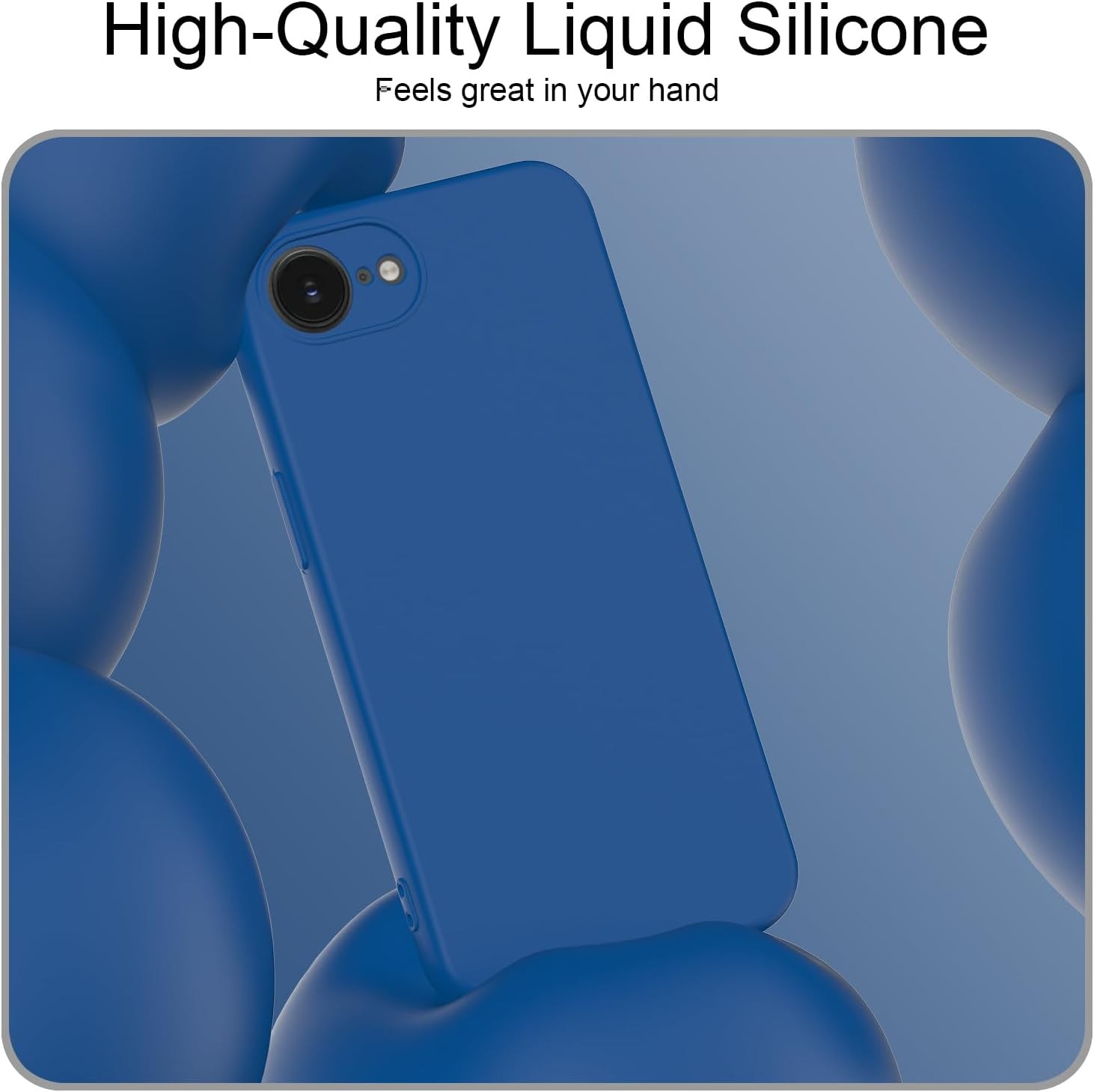 Silicone Case for iPhone 17e/iPhone 16e (6.1 inch), Durable Drop Tested Soft Sil