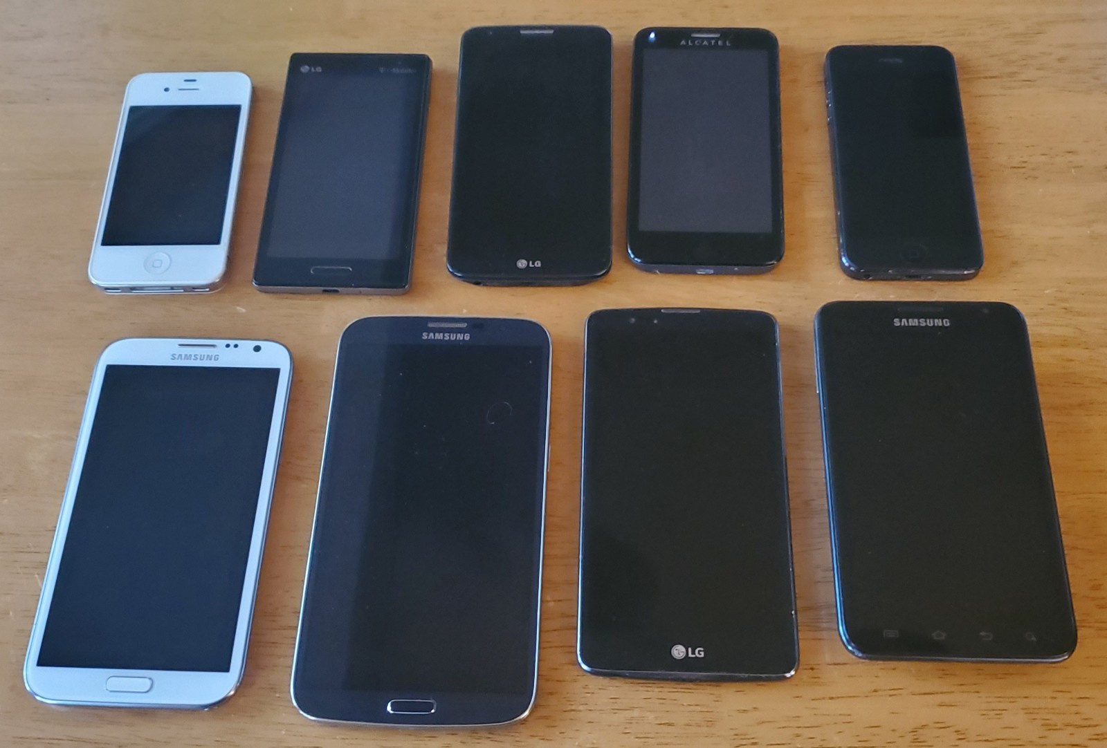 SALE! Lot 9 Samsung Galaxy & iPhones & LG *NO CRACKS Front or Back!! READ