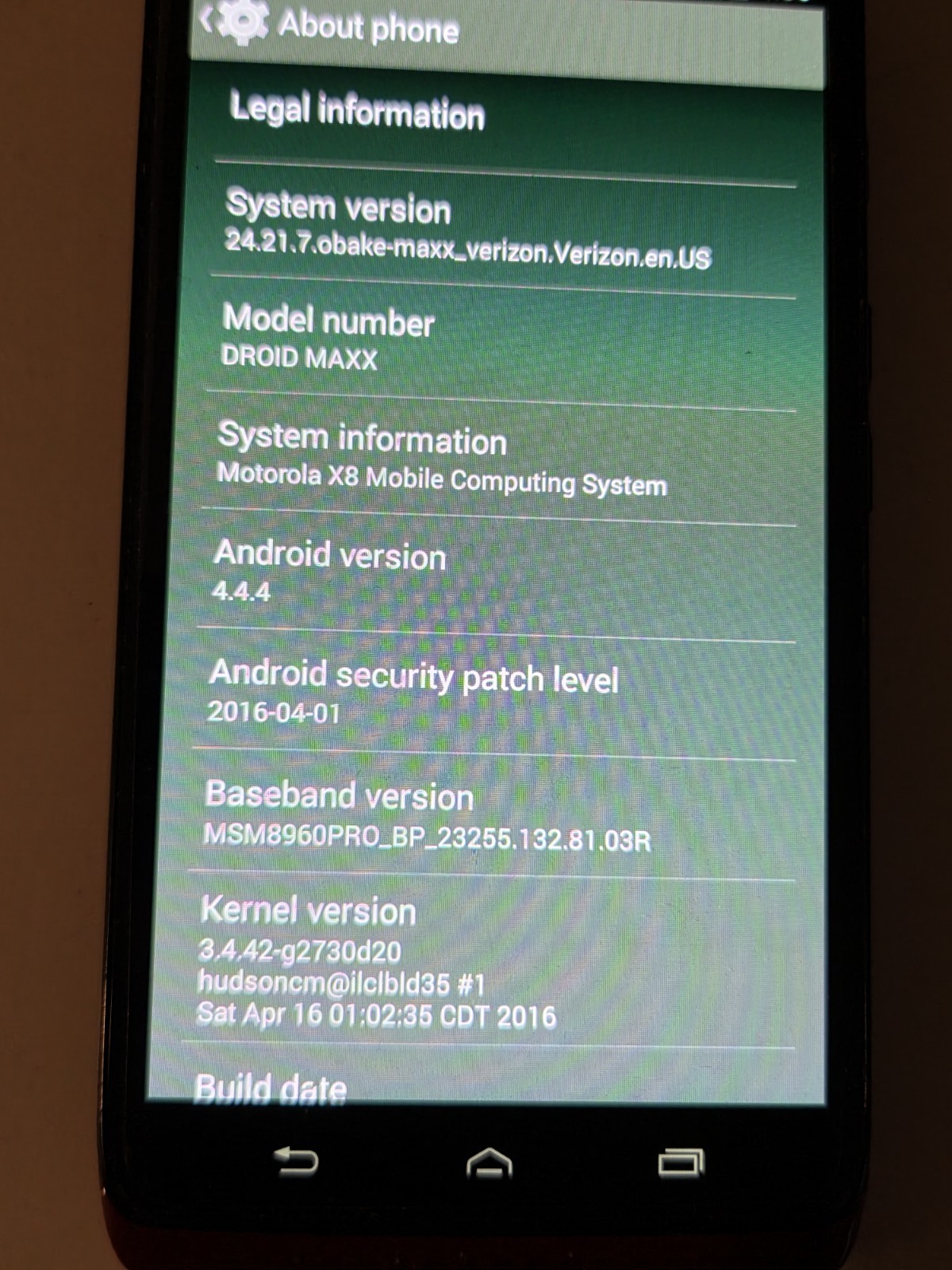 Motorola XT1080 Droid Maxx 16 GB Red (Verizon) Works!