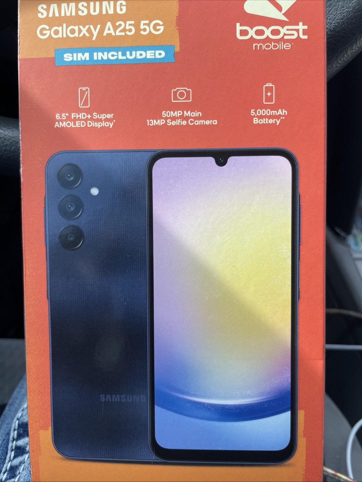 New Samsung A25 5G 6.5” 6GB RAM/128GB 2.4 GHz,Only Boost Mobile New Acc Or Upgr