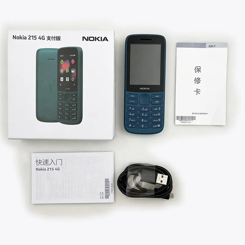 Original Nokia 215 4G Dual SIM 2.4 Inch Bluetooth FM Radio 1150mAh Global phone