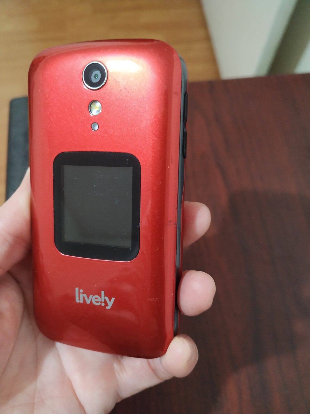 Lively Jitterbug Flip 2 Alcatel 4058P 32GB Red Works Great (Big Buttons)