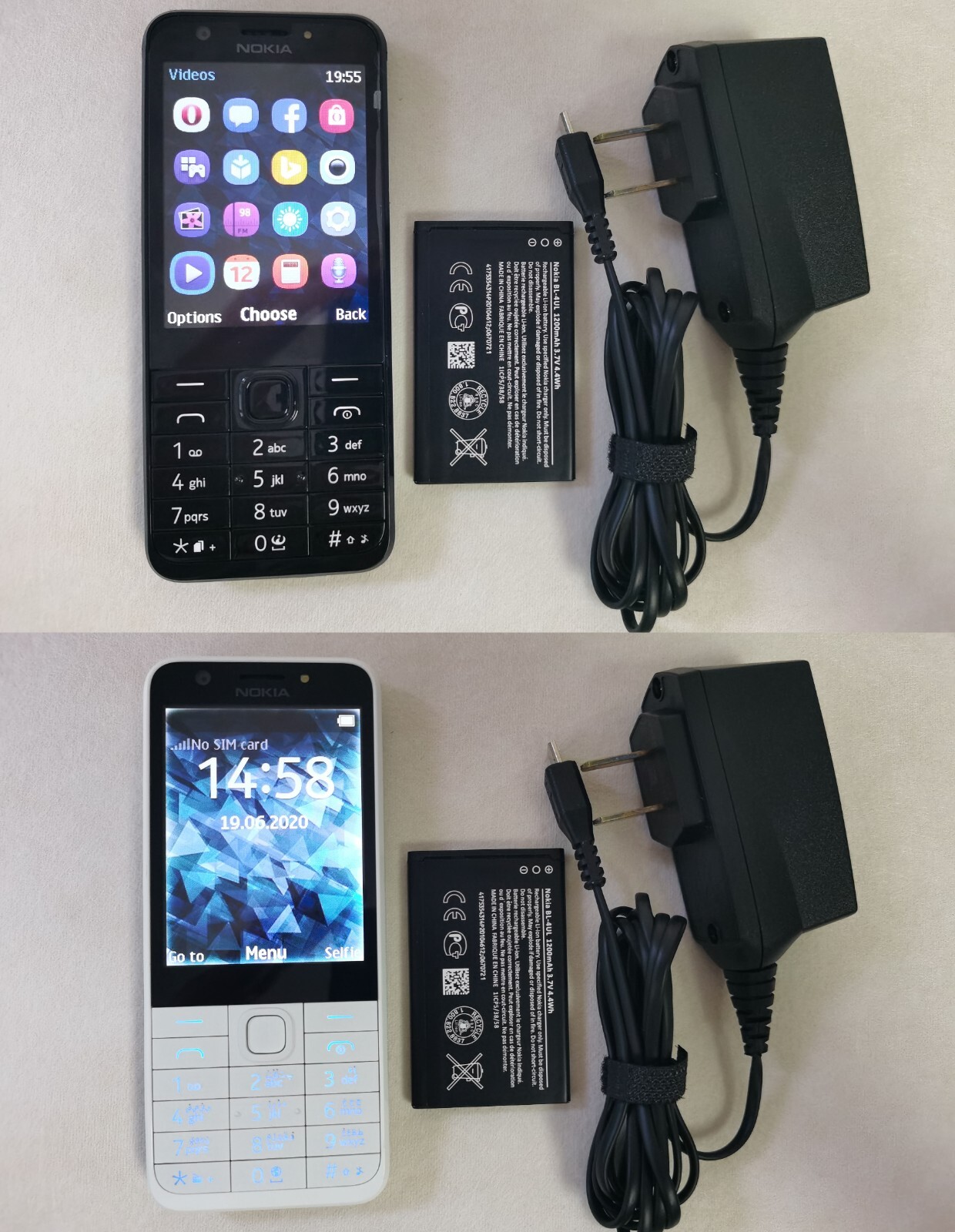 Nokia 230 Cell Phone Black (Unlocked) Dual-Sim 2G Classic Button Mobile Phone