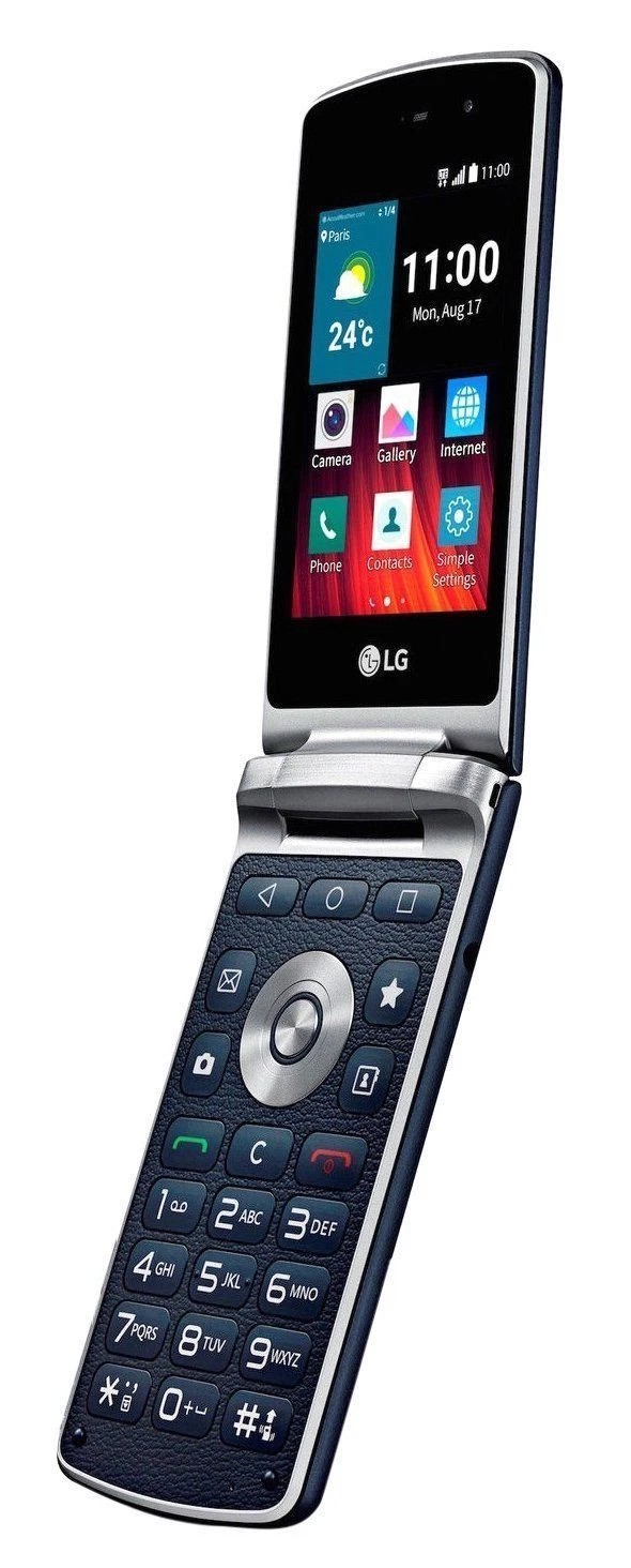 LG Wine Smart2 H410 Unlocked 4G GSM TouchScreen Android Flip Phone Open Box
