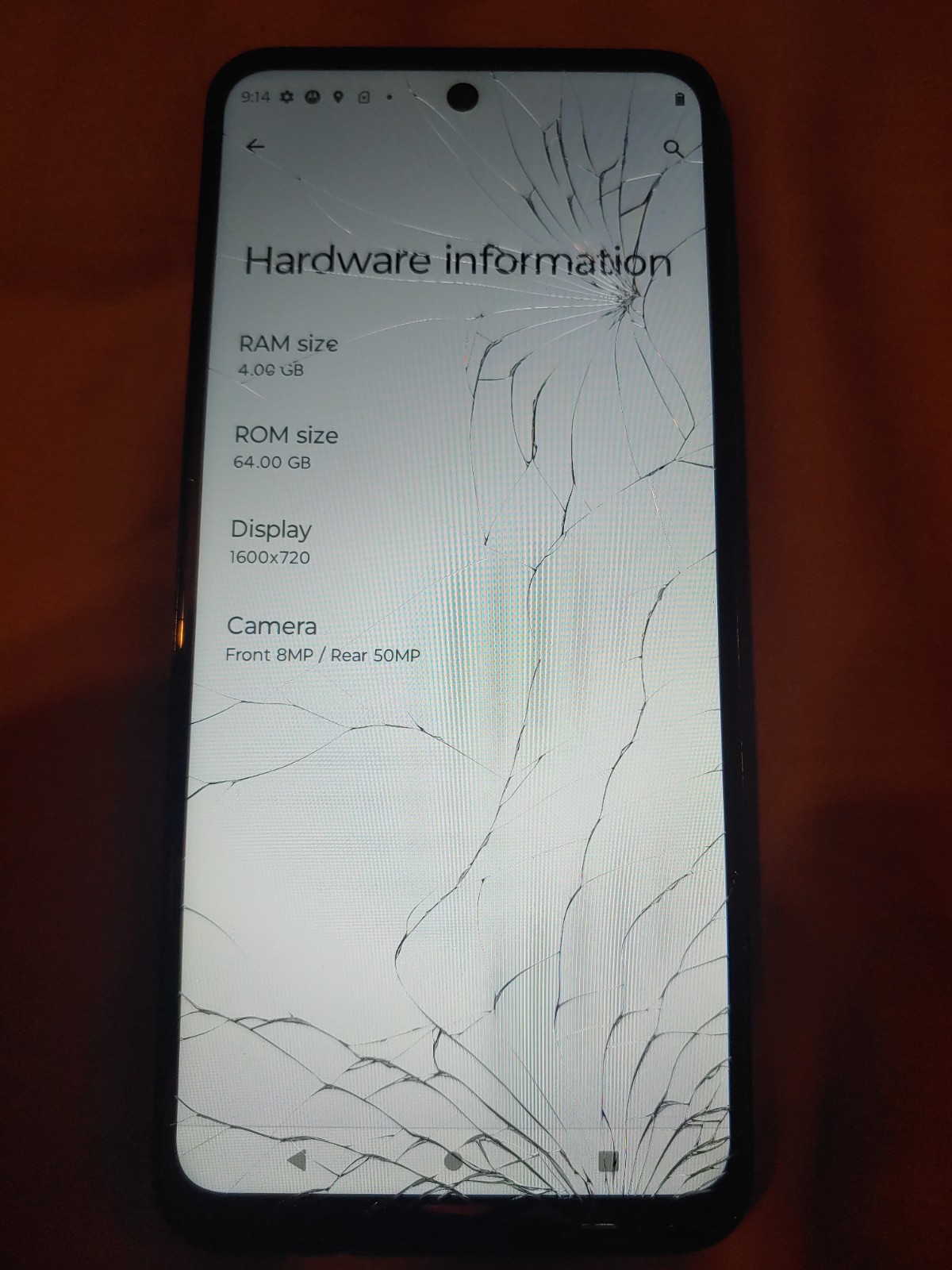 Cracked Motorola Moto G Play 3 2024 XT2413 3rd Gen 64GB Unlocked 6.5″ 50MP #42