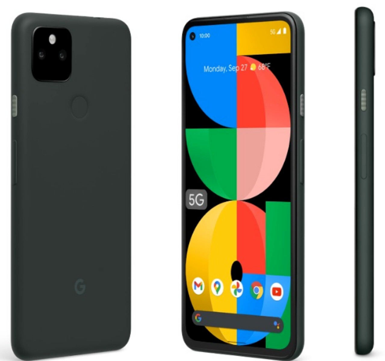 Original Android Google Pixel 5A 5G 128GB Black Green Color Smartphone