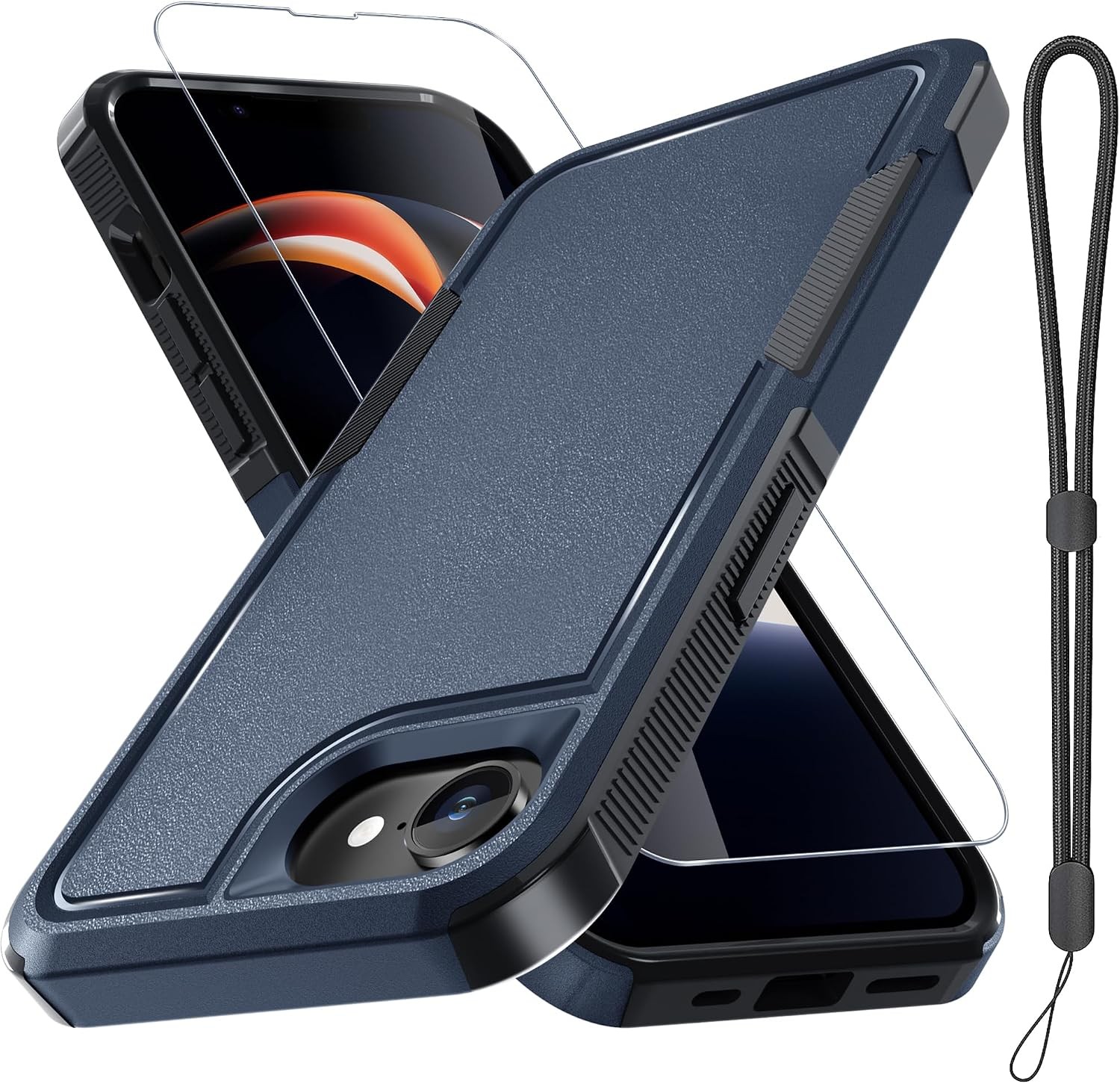 iPhone 16e & iPhone 17e Case with Screen Protector for Military Grade Heavy Duty