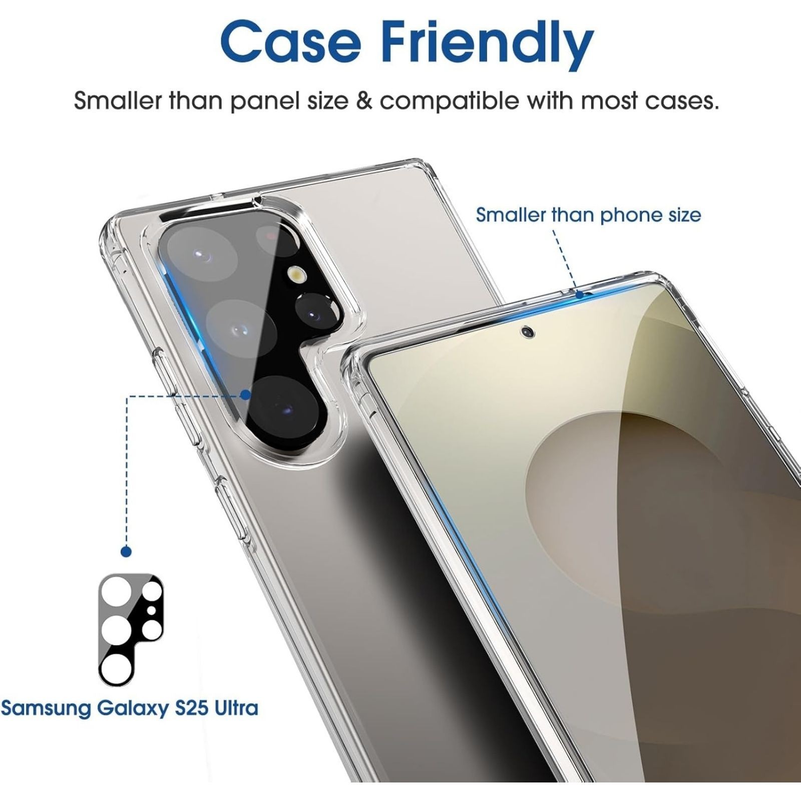 2+2 Pack Screen Protector and Camera Lens Protector For Samsung Galaxy S25 Ultra