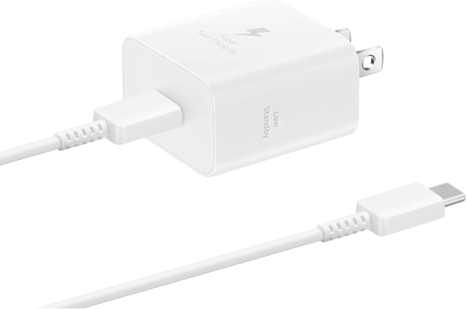 25W Super Fast USB Type-C Wall Charger for Galaxy Devices with Cable