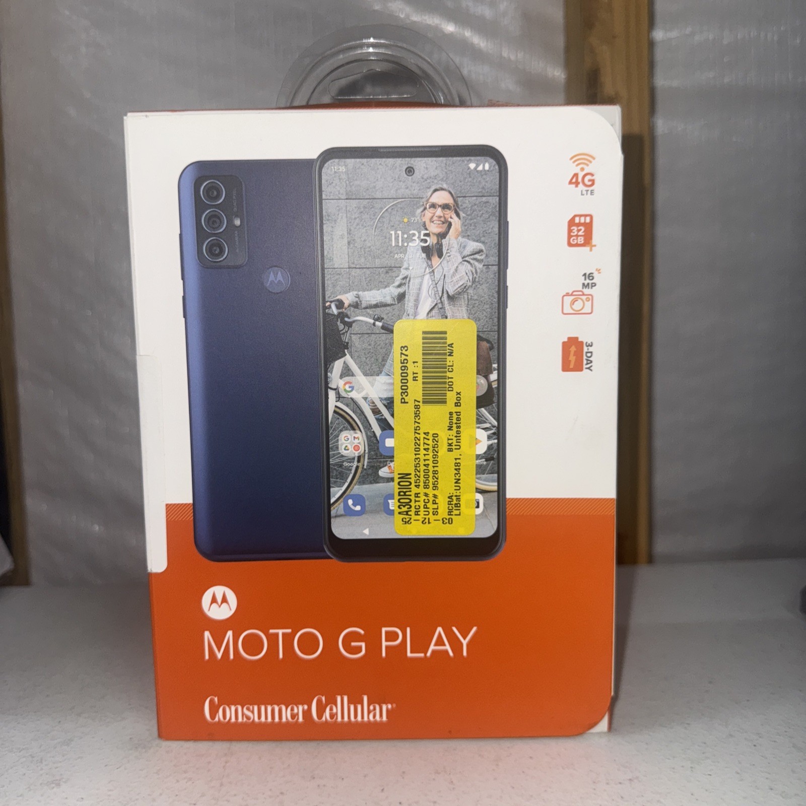 Consumer Cellular Motorola Moto G Play 32GB (New Sealed!)