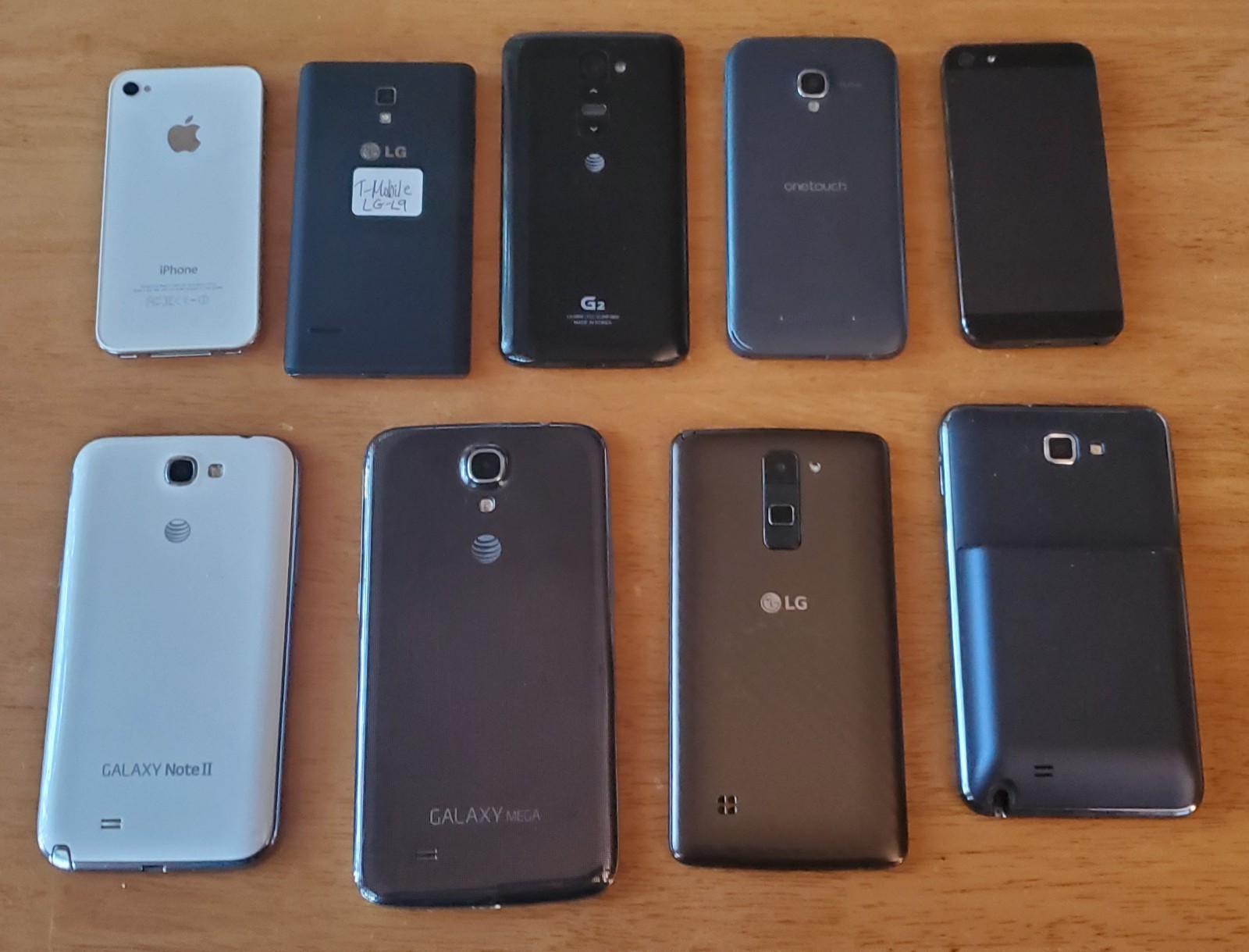 SALE! Lot 9 Samsung Galaxy & iPhones & LG *NO CRACKS Front or Back!! READ