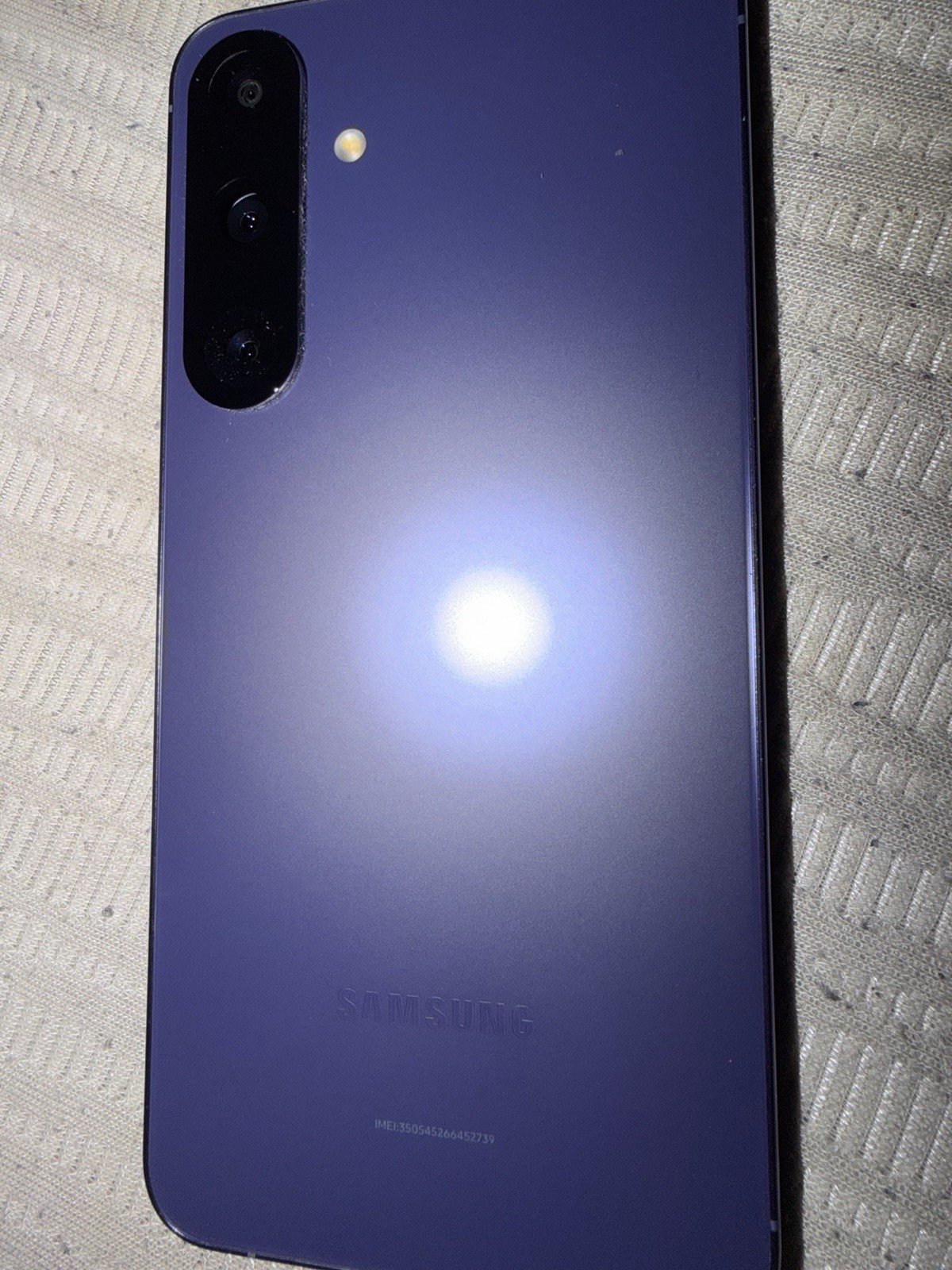 Samsung Purple Slate Smartphone, Triple Rear Camera, 20MP+ Resolution