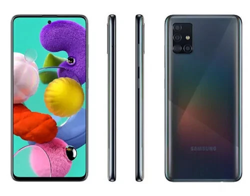 New Sealed Samsung Galaxy A51 128GB Factory Unlocked Black Smartphone
