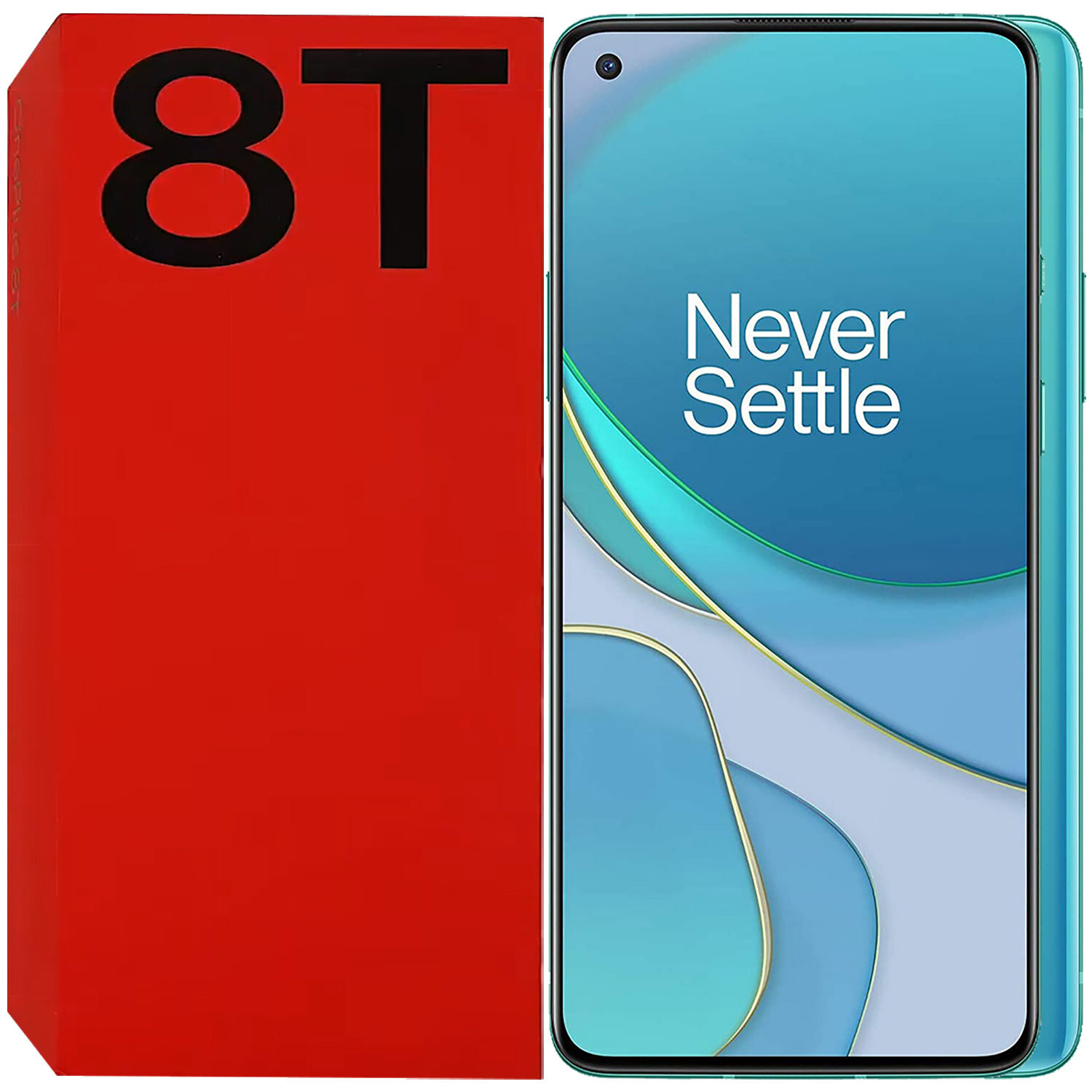 BNIB OnePlus 8T 5G Dual-SIM 128GB/8GB RAM Aquamarine Green Factory Unlocked GSM