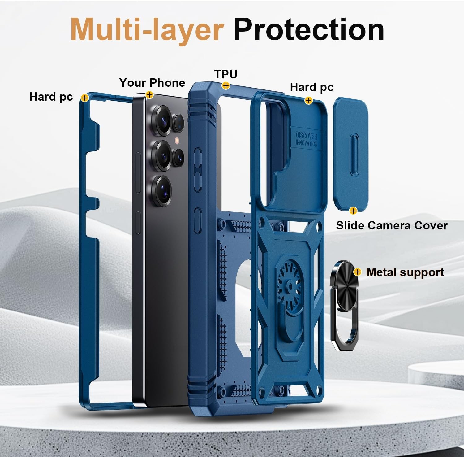 Rugged Case for Samsung Galaxy S26 Ultra 6.9″ – Blue Color Option Available