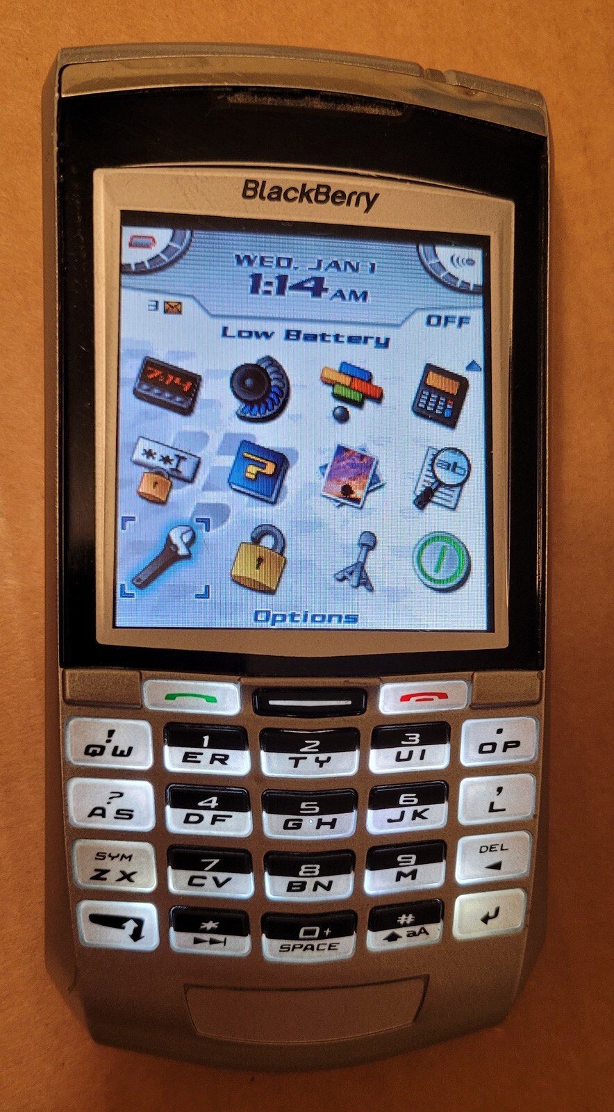 BlackBerry 7100g 7100 – Silver / Black ( UNLOCKED ) Rare Smartphone