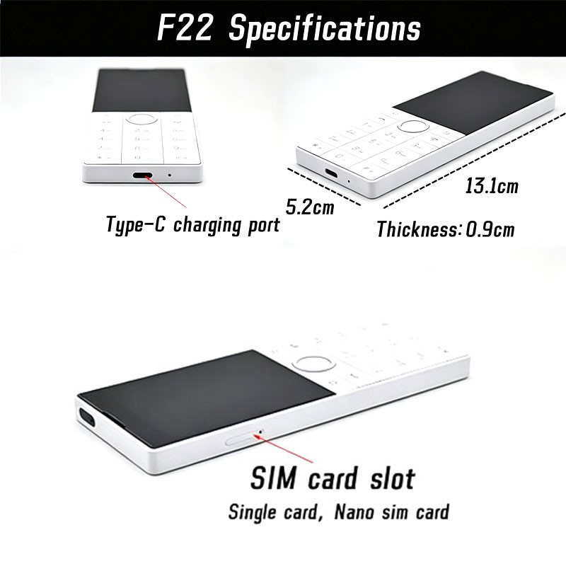 Unlock QIN F22 4G LTE MINI Android Smartphone Phone Keyboard Google Play Mobile
