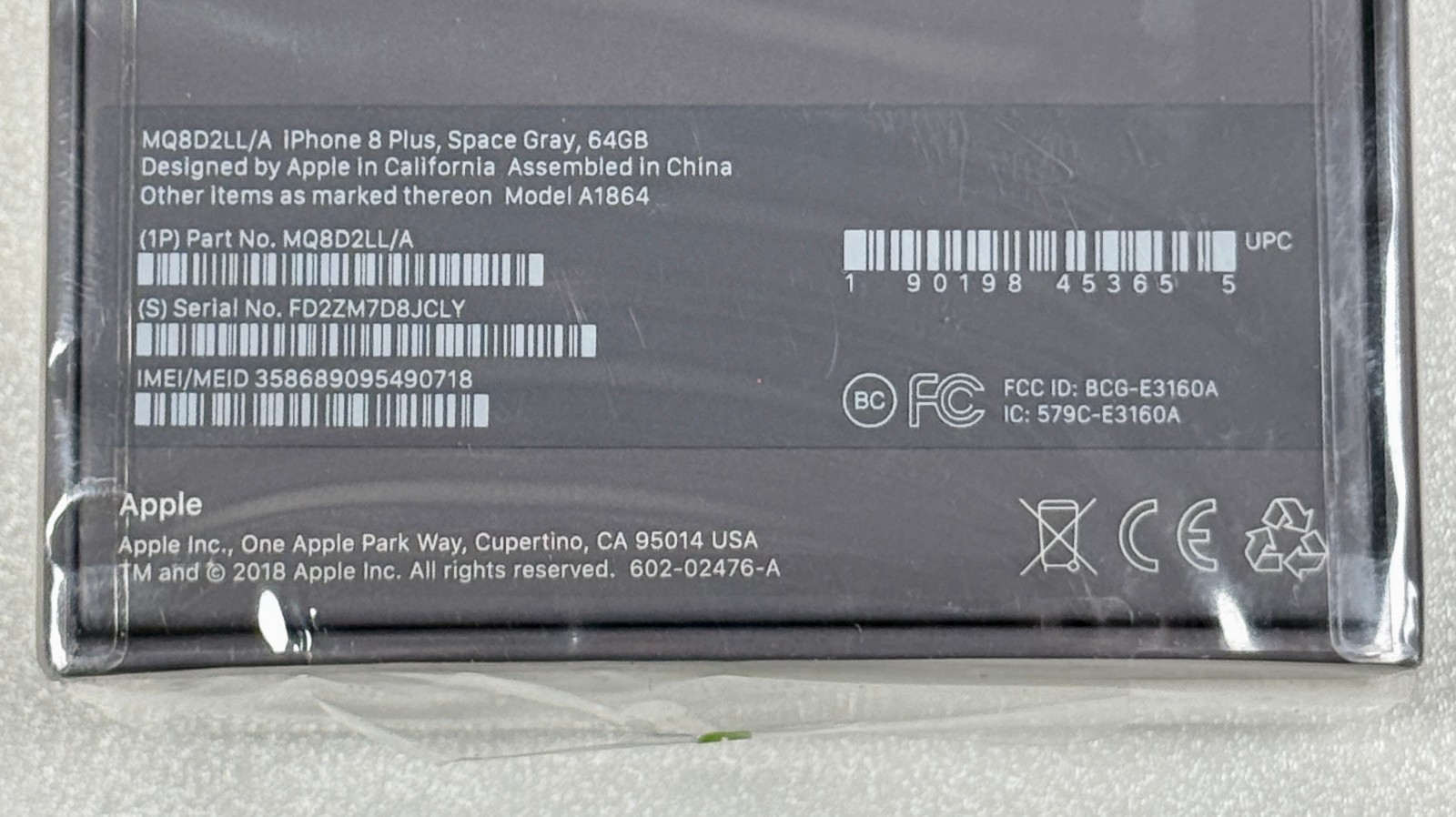Apple iPhone 8 Plus 64GB Space Gray Unlocked A1864 iOS 13 New Sealed