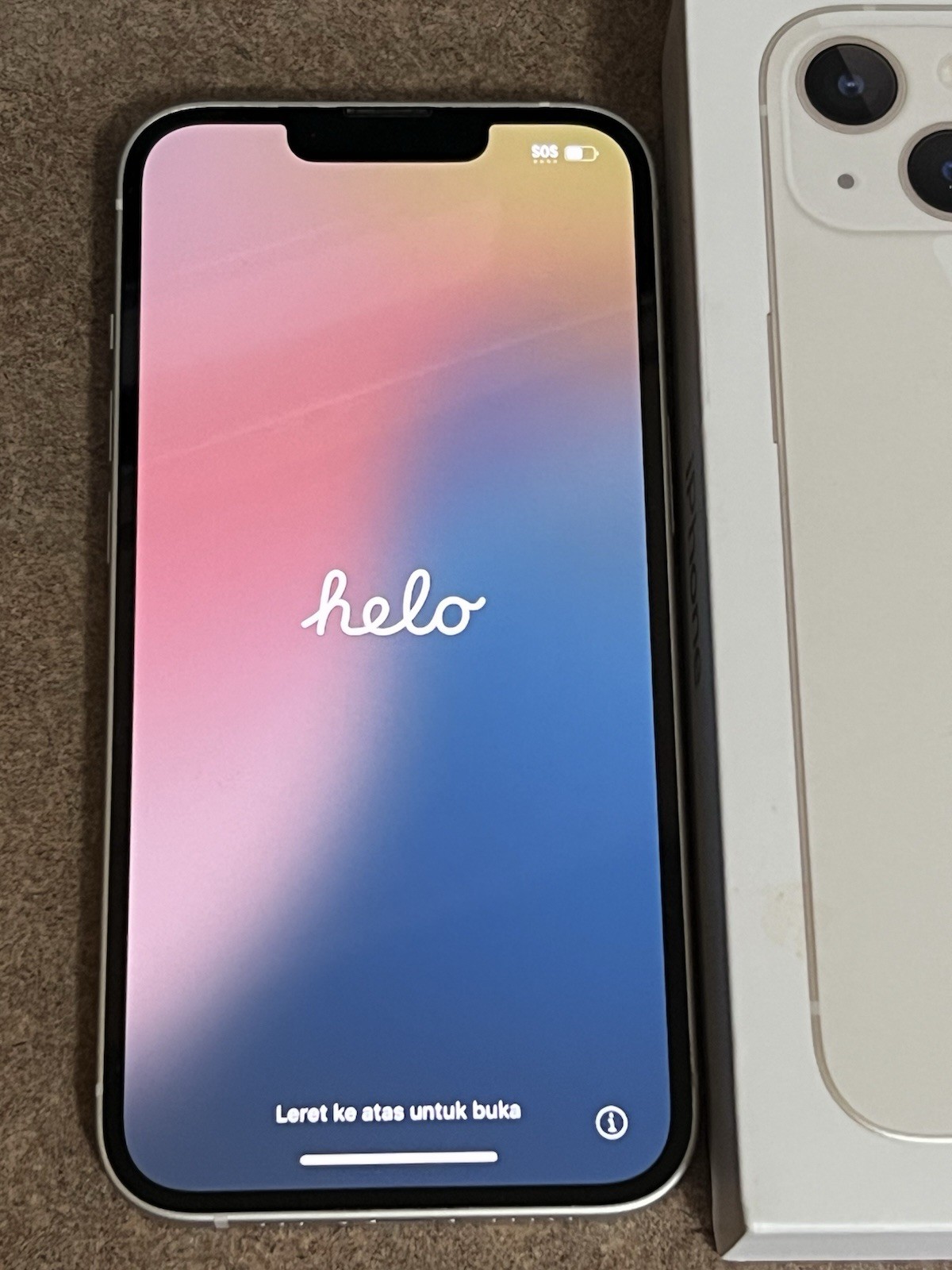 Apple iPhone 13 A2482 Starlight 128GB with Box And Charging Wire – ATT