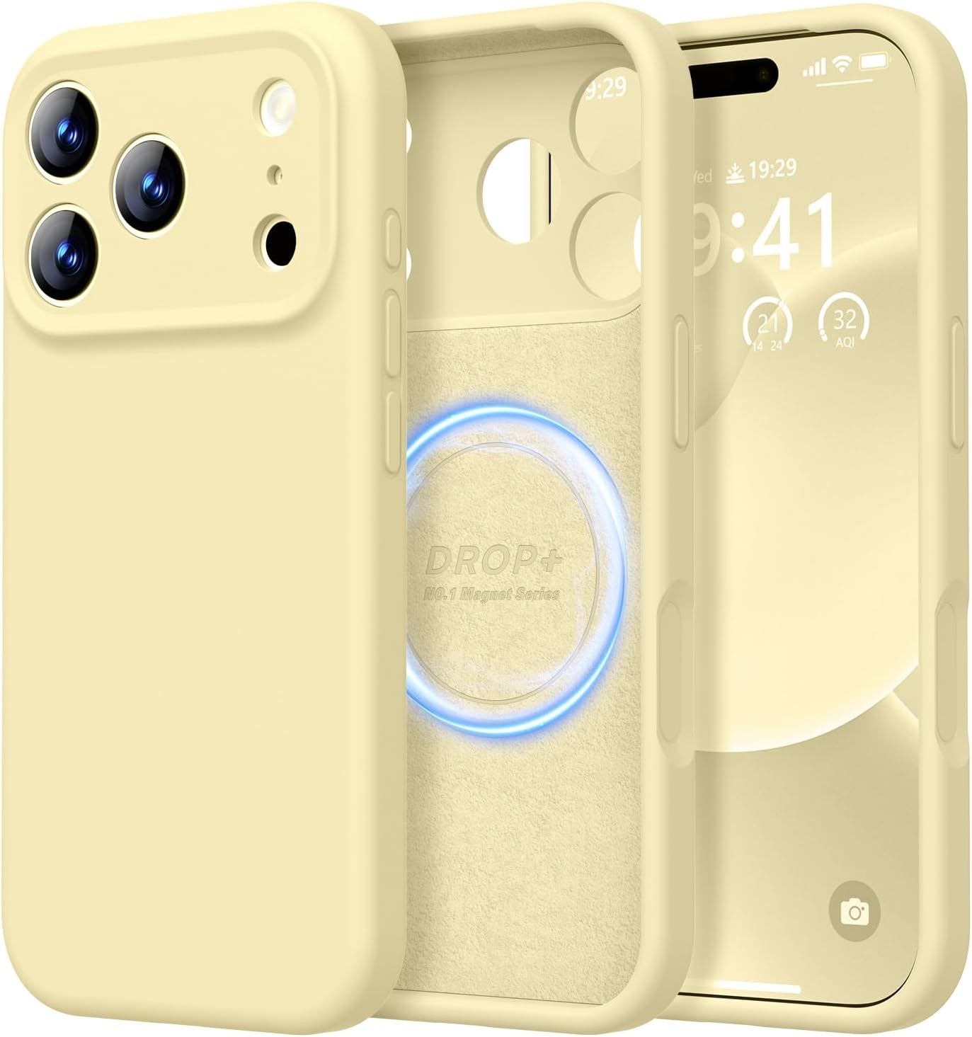 Designed for iPhone 17 Pro Case, Premium Silicone Shockproof Protective Phone Ca