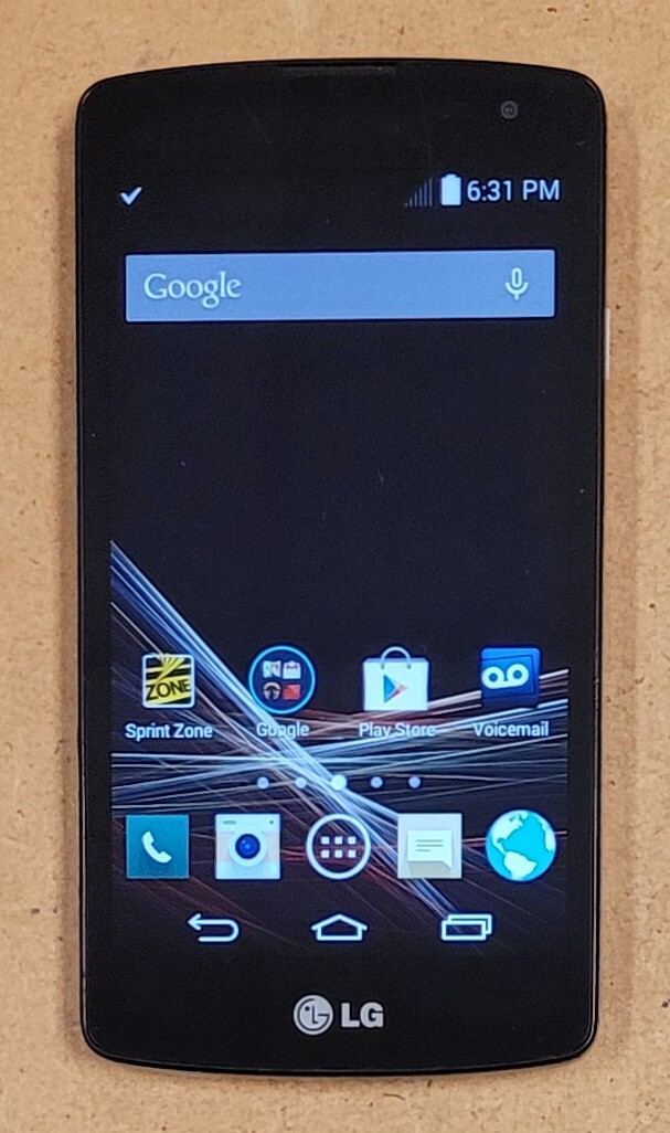 LG Tribute LS660 – White and Black ( Sprint ) Rare Android Smartphone
