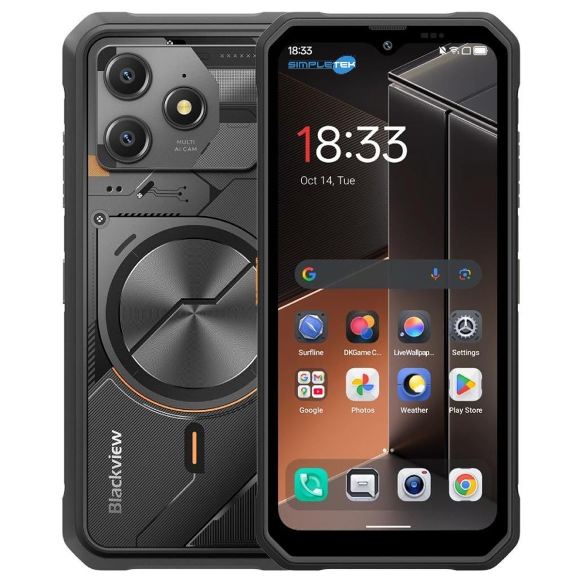 Blackview Fort 100 Rugged Android 16 Smartphone 8GB RAM 128GB IP69K 5000mAh