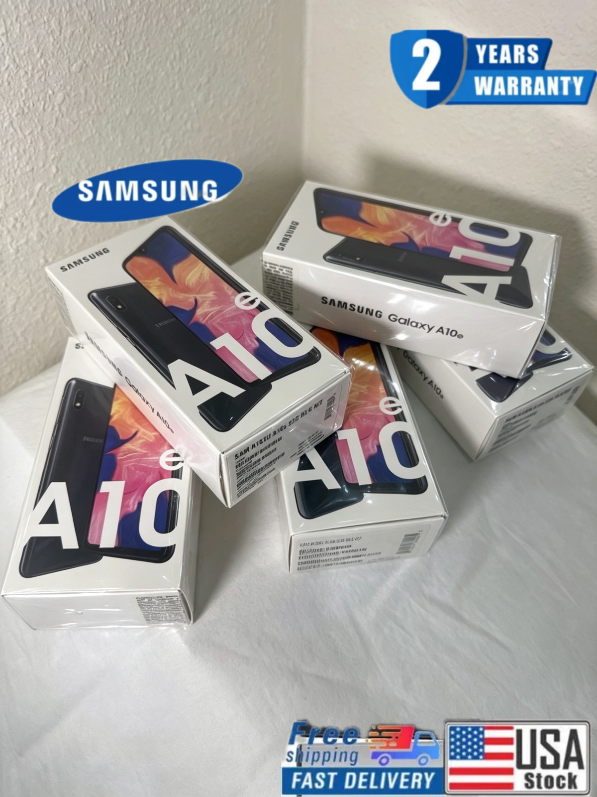 New Sealed Samsung Galaxy A10e SM-A102U1 32GB ROM 2GB RAM Unlocked Smartphone