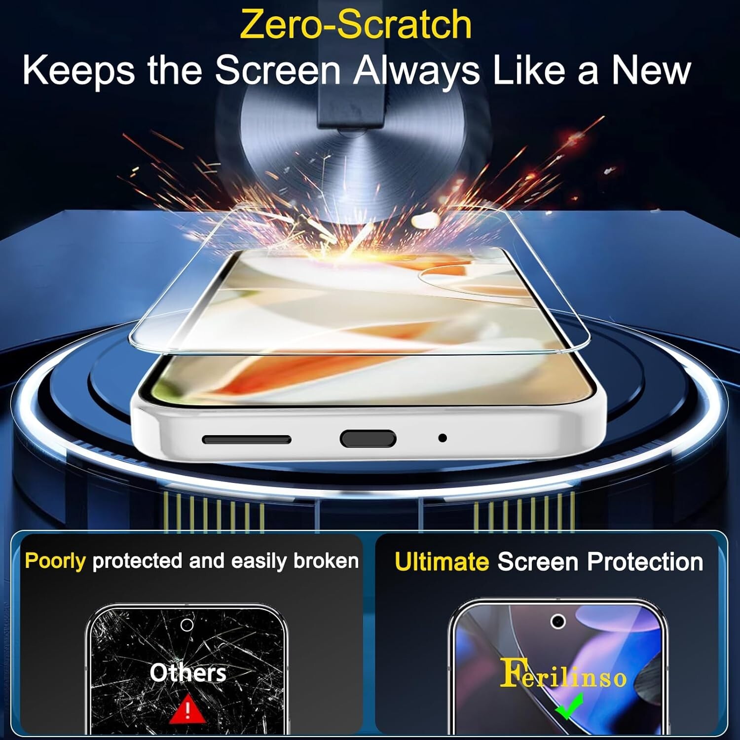 4in1 for Google Pixel 9 pro Tempered Glass 3 Screen Protector + 3 Camera Lens