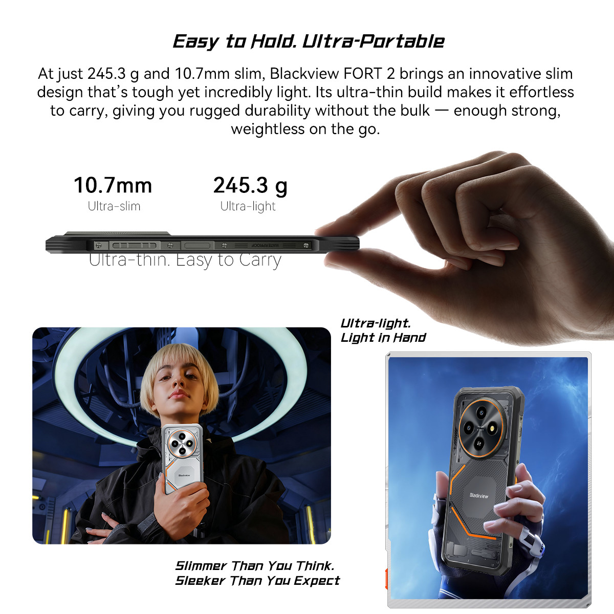 Blackview FORT 2 AI 4G Rugged Smartphone 24GB+128GB 6.56″ Android 15 5000mAh NFC