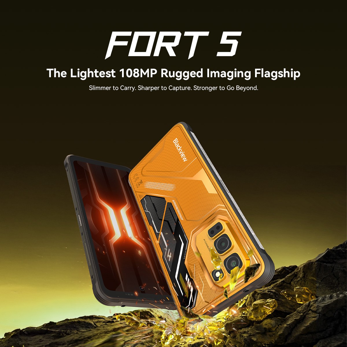 Blackview FORT 5 AI Rugged Smartphone 48GB+256GB 6.78″ 120Hz Android16 NFC 108MP