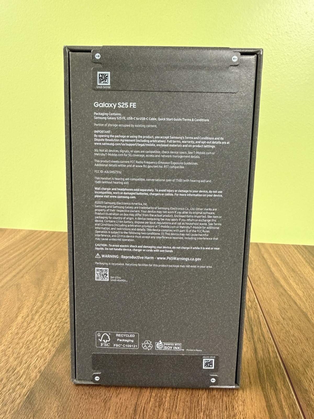 Original SAMSUNG Galaxy S25 FE SM 128GB MetroPcs New Sealed Sim Tray- SEALED NEW