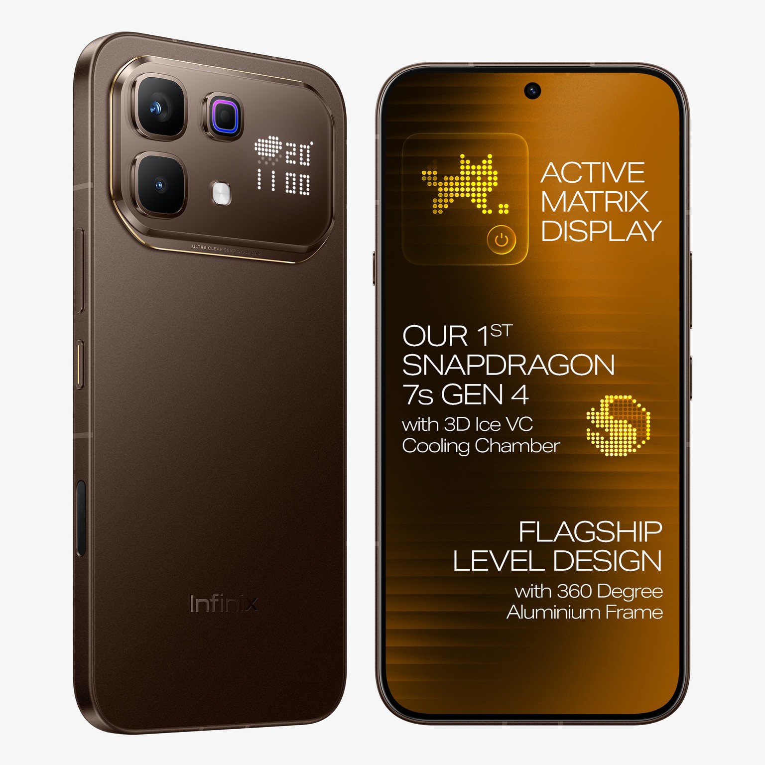 Infinix NOTE 60 Pro ( Brown, 128 GB 8 GB RAM) Snapdragon 7s NFC Global Version.