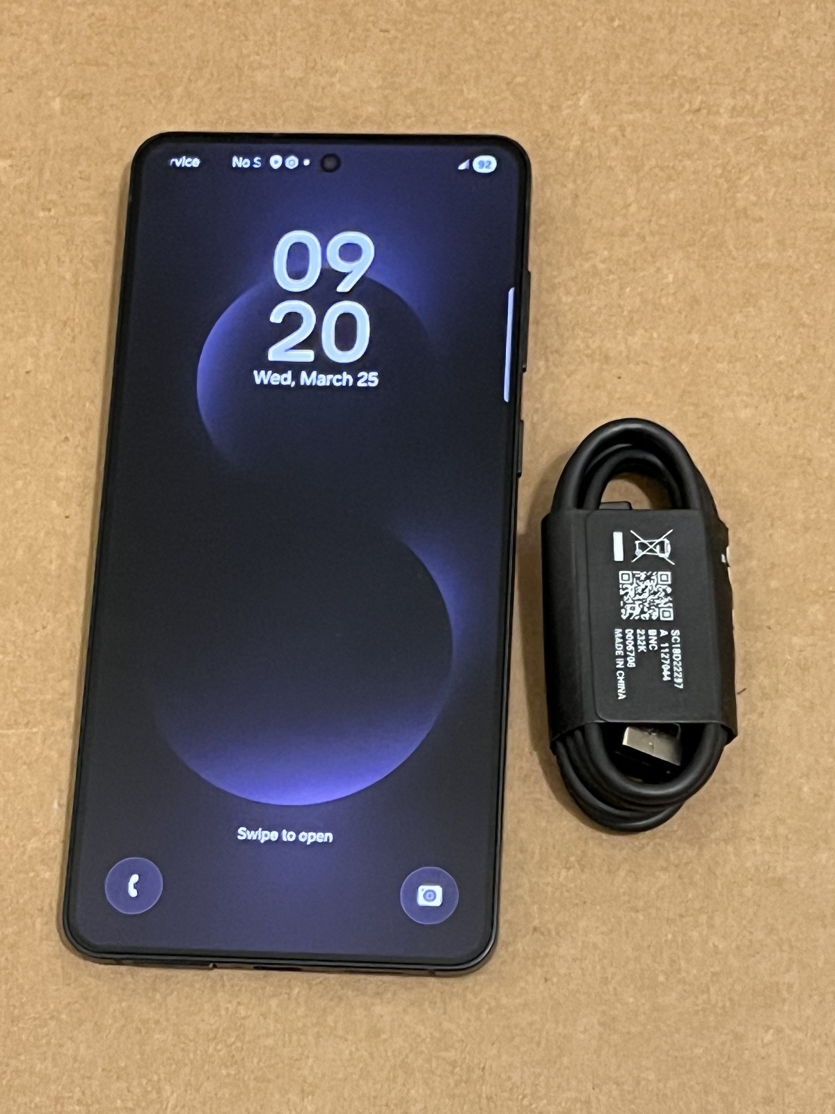 Samsung Galaxy S25 Edge SM-S937U – 256 GB – Titanium Jetblack (Unlocked) – GREAT