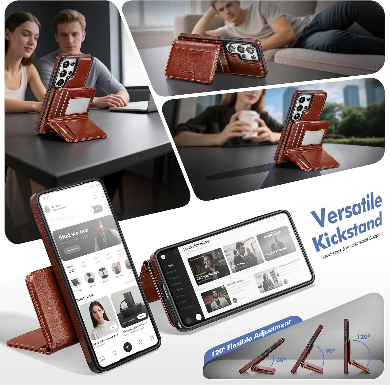 2 in 1 Detachable Magnetic Samsung Galaxy S26 Ultra Wallet Holder, PU Leather Fl