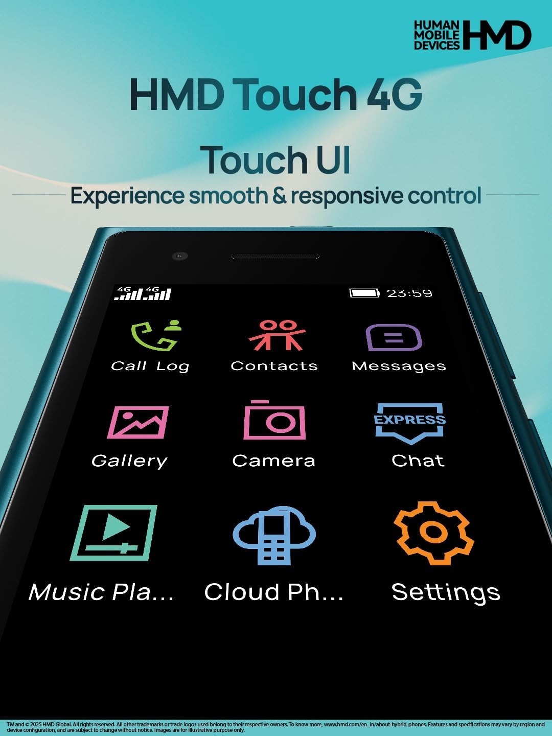 HMD Touch 4G, World’s First Hybrid Phone unlocked | FedEx Shipping