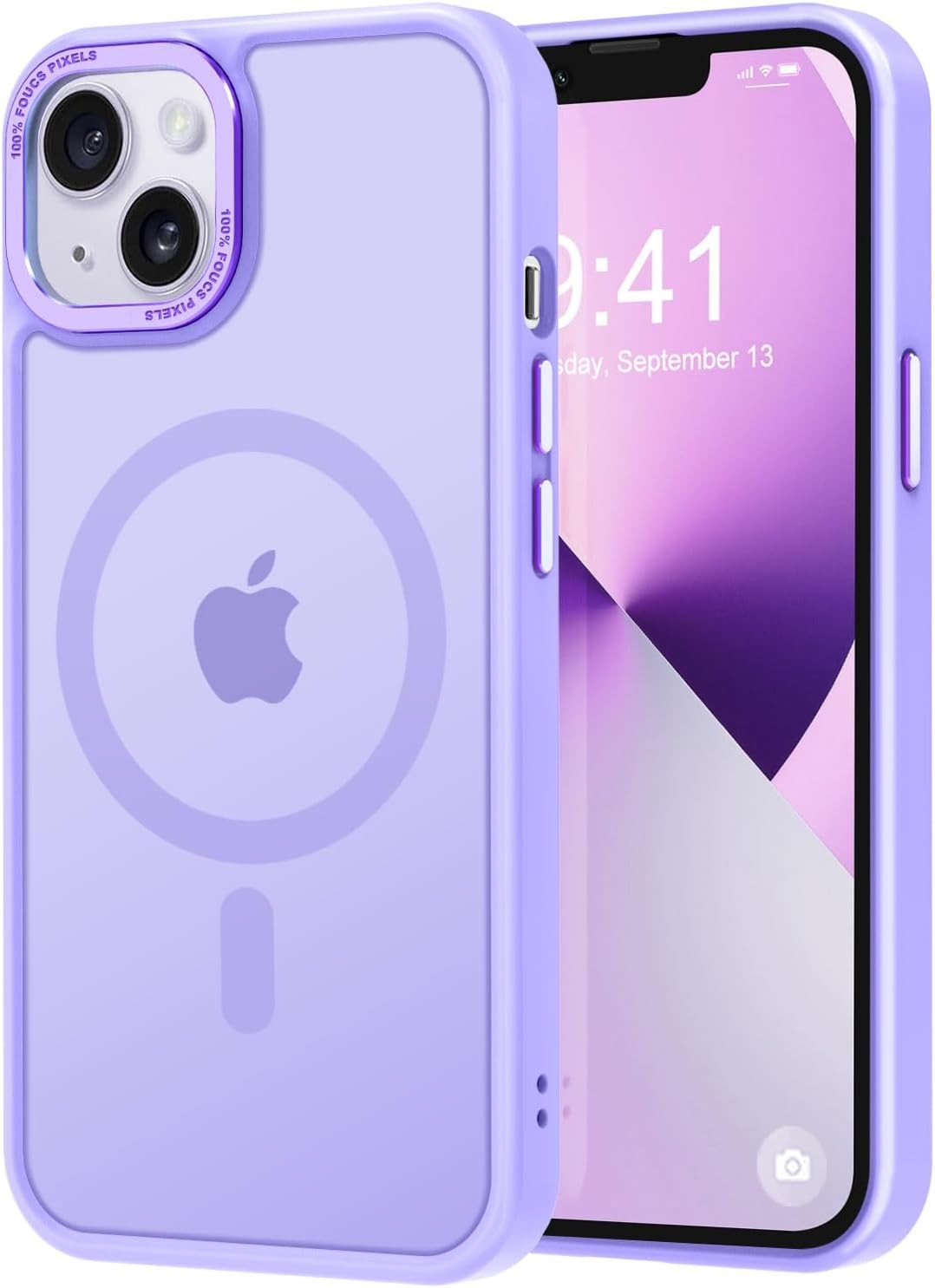 Translucent Matte Slim Shockproof Protective Case for iPhone 13 & iPhone 14 6.1″