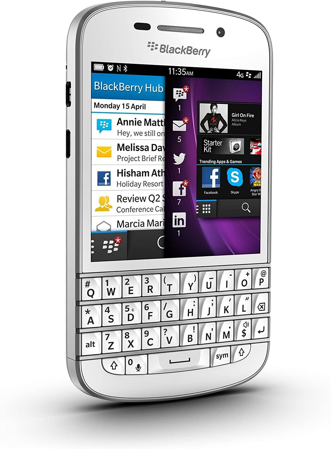 Original BlackBerry Q10 16GB+2GB 8MP LTE/GSM Qwerty Keyboard Unlocked Smartphone