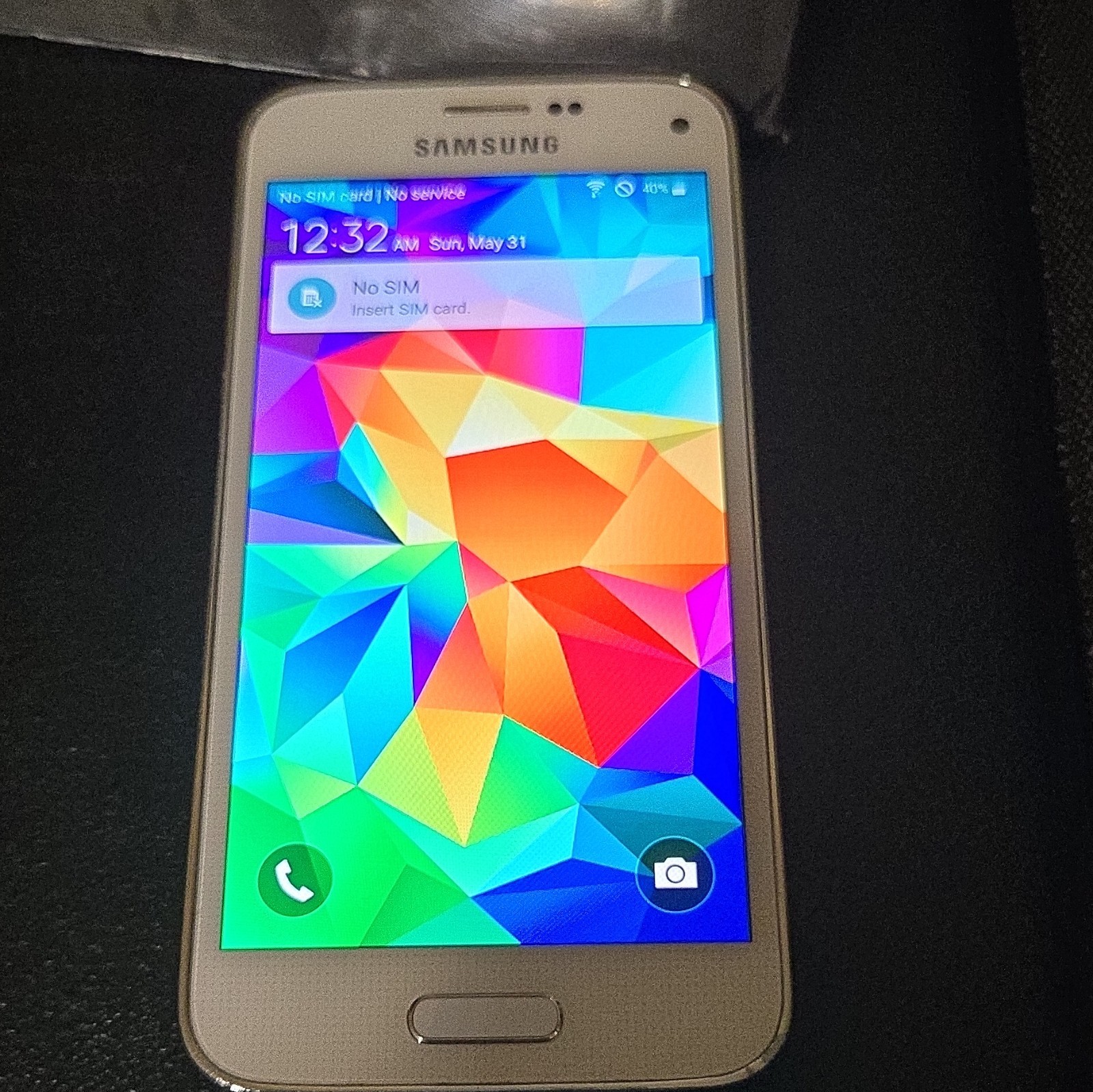 Samsung Galaxy S5 Mini – White – 16GB – US Cellular – Works Great