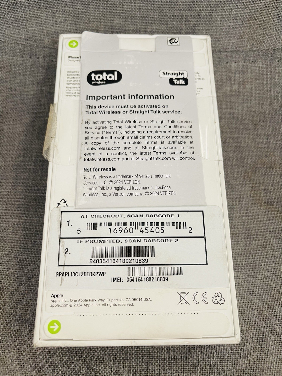 Apple iPhone 13 – 128 GB – Black – StraightTalk – NEW (READ DESCRIPTION)