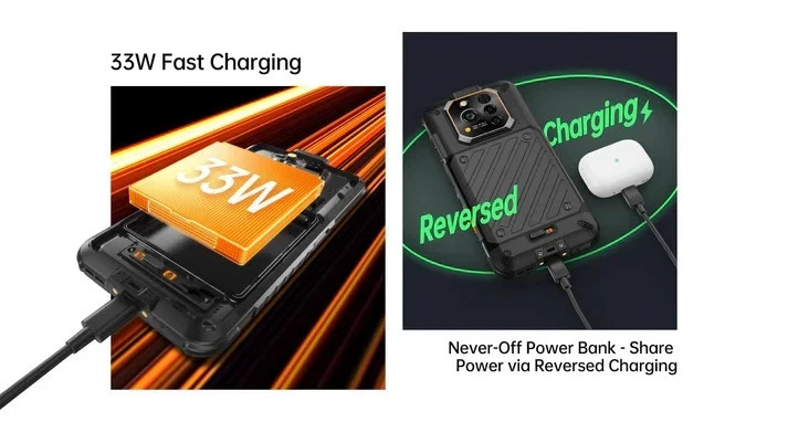 Ulefone RugOne Xever 7 5G 6.67″IPS 12GB /512GB 5550mAh Rugged SmartPhone Black