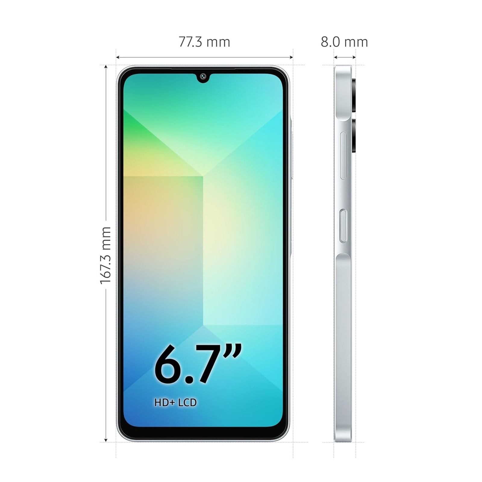 Samsung Galaxy A06 A065M 64GB DUOS GSM Unlocked Light Blue Latin America Version