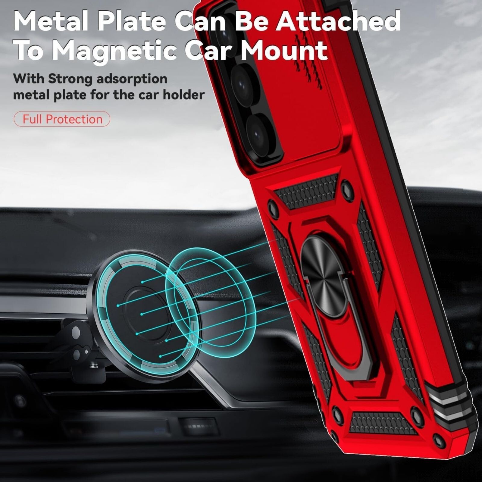 For Samsung Galaxy S24/S25 Case with Kickstand & Military Grade Phone Cover