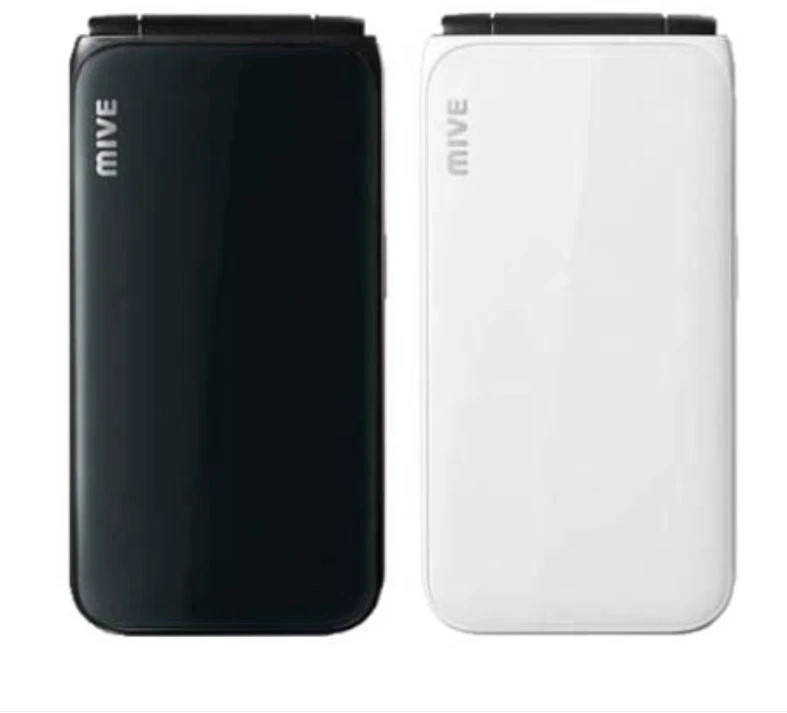 ALT MIVE Style Folder AT-M120 32GB Unlocked LTE/3G Android 12 Black White USED