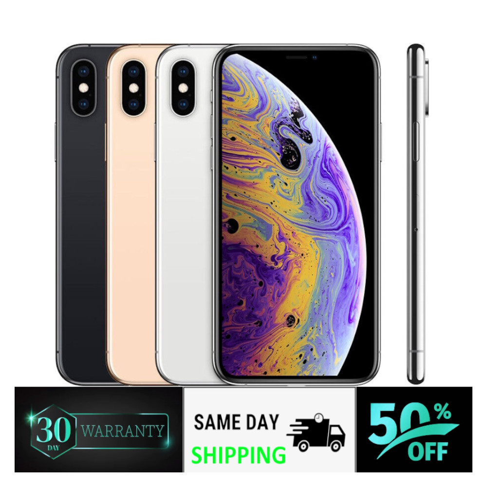 Apple iPhone XS 64GB|256GB Unlocked Verizon Cricket Dual SIM (nano-SIM/eSIM)